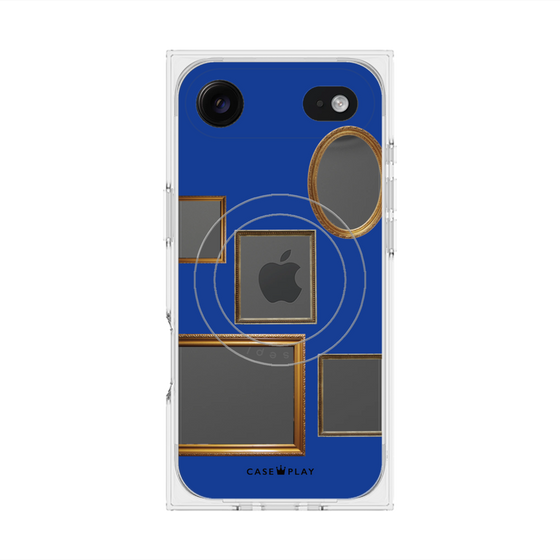 Premium Square Case with MagSafe［ Photo Frames - Blue ］