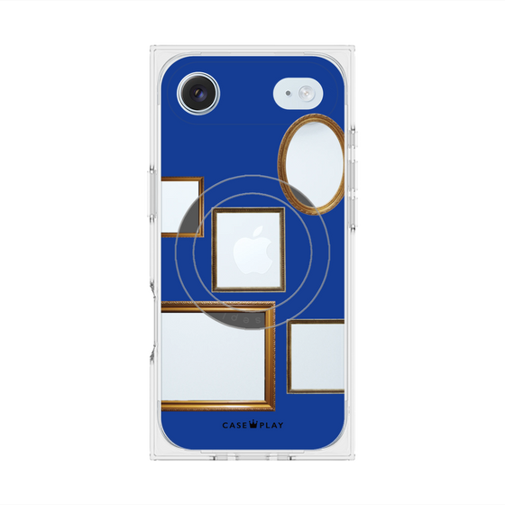 Premium Square Case with MagSafe［ Photo Frames - Blue ］