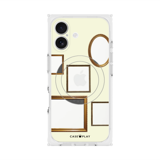 Premium Square Case with MagSafe［ Photo Frames - Ivory ］