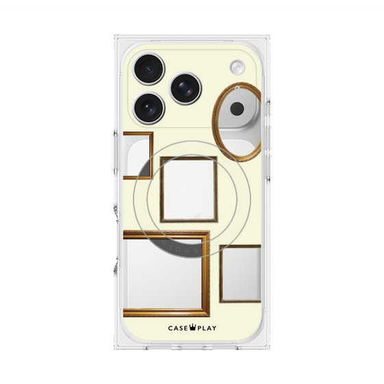 Premium Square Case with MagSafe［ Photo Frames - Ivory ］