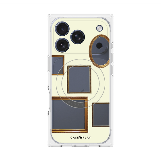 Premium Square Case with MagSafe［ Photo Frames - Ivory ］