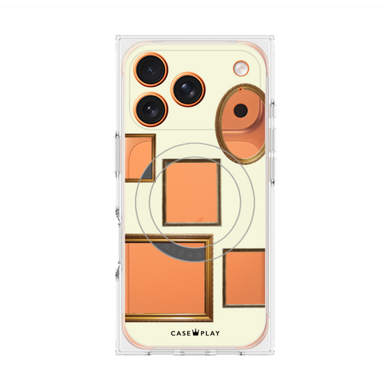 Premium Square Case with MagSafe［ Photo Frames - Ivory ］