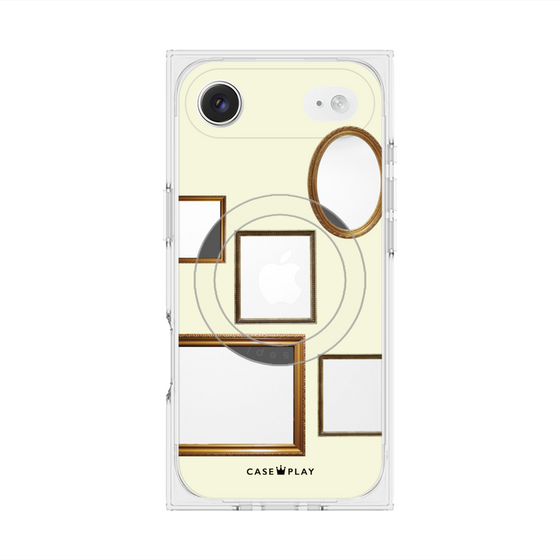 Premium Square Case with MagSafe［ Photo Frames - Ivory ］