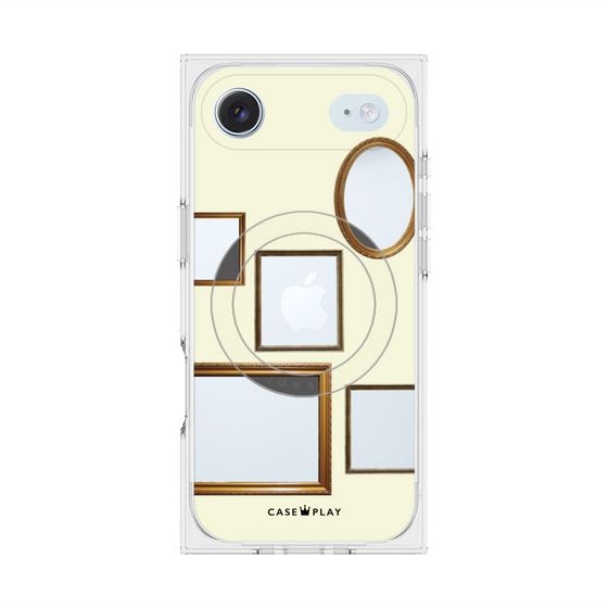 Premium Square Case with MagSafe［ Photo Frames - Ivory ］