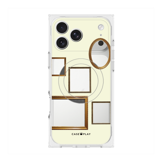 Premium Square Case with MagSafe［ Photo Frames - Ivory ］