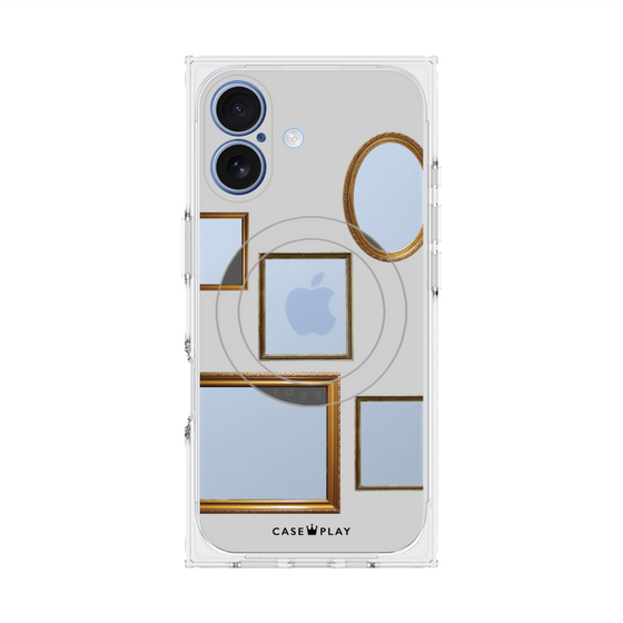 Premium Square Case with MagSafe［ Photo Frames - Light Gray ］