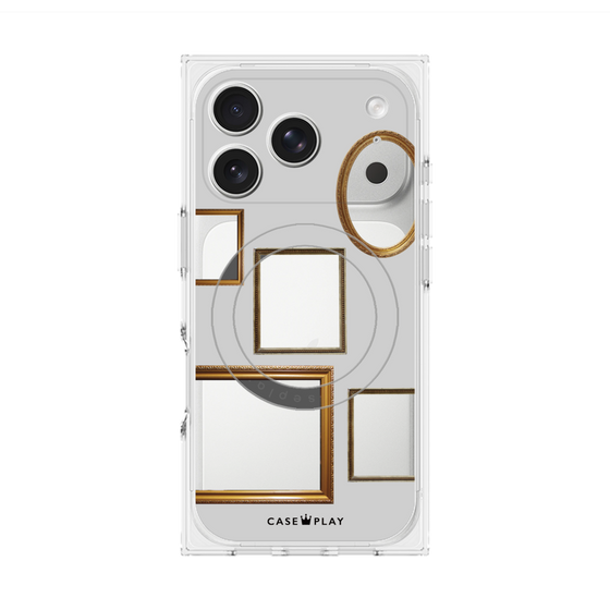 Premium Square Case with MagSafe［ Photo Frames - Light Gray ］