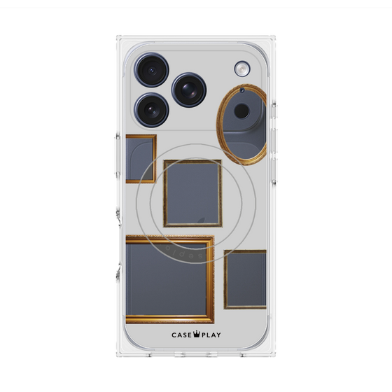 Premium Square Case with MagSafe［ Photo Frames - Light Gray ］