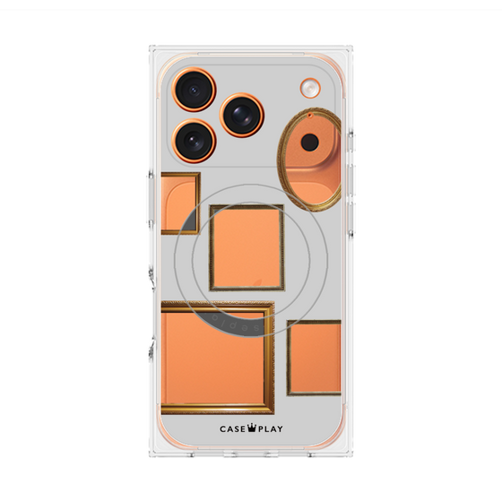 Premium Square Case with MagSafe［ Photo Frames - Light Gray ］