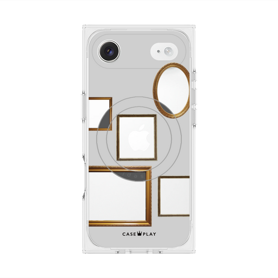 Premium Square Case with MagSafe［ Photo Frames - Light Gray ］