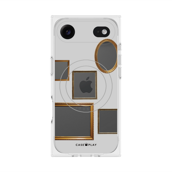 Premium Square Case with MagSafe［ Photo Frames - Light Gray ］