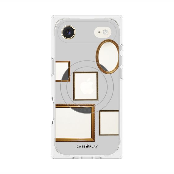 Premium Square Case with MagSafe［ Photo Frames - Light Gray ］