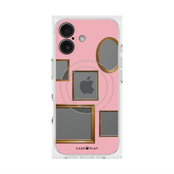 Premium Square Case with MagSafe［ Photo Frames - Pink ］