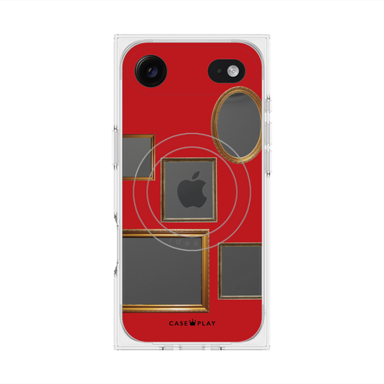 Premium Square Case with MagSafe［ Photo Frames - Red ］