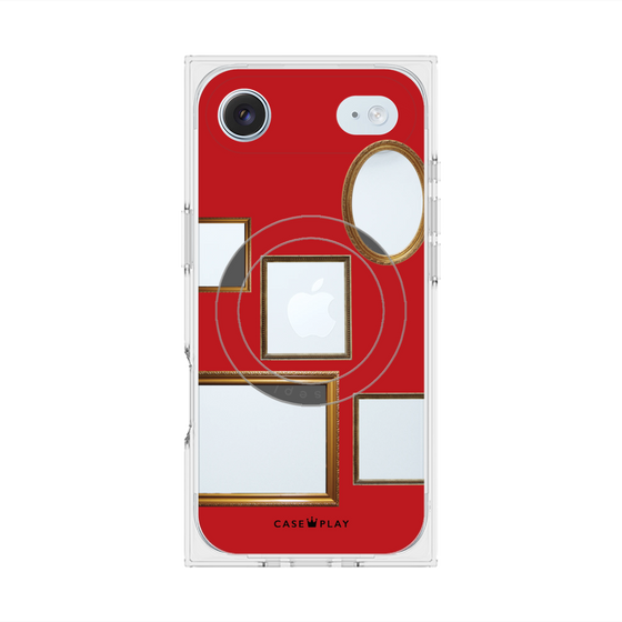 Premium Square Case with MagSafe［ Photo Frames - Red ］