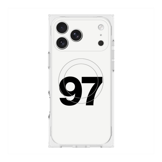 Premium Square Case with MagSafe［ No.97 - White ］