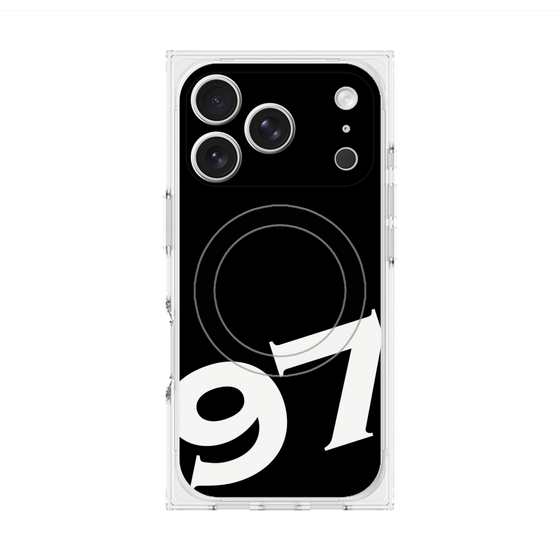 Premium Square Case with MagSafe［ No.97 - Black ］