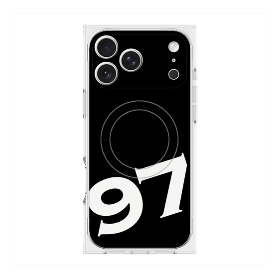 Premium Square Case with MagSafe［ No.97 - Black ］