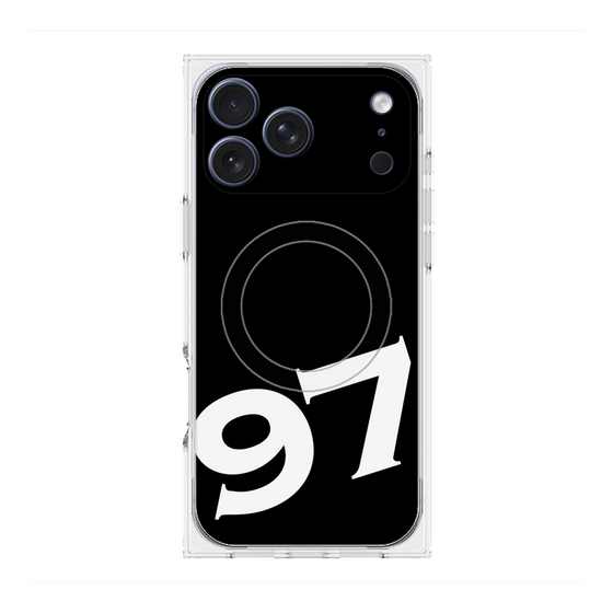 Premium Square Case with MagSafe［ No.97 - Black ］