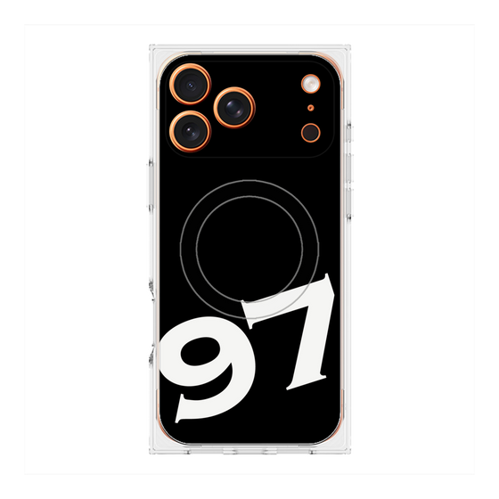 Premium Square Case with MagSafe［ No.97 - Black ］