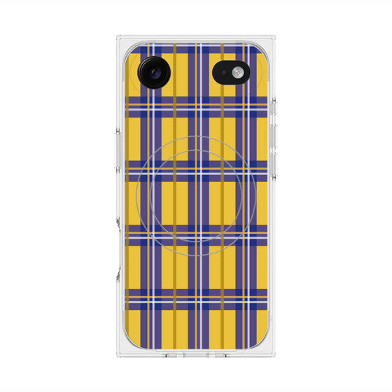 Premium Square Case with MagSafe［ Tartan Check - Yellow ］