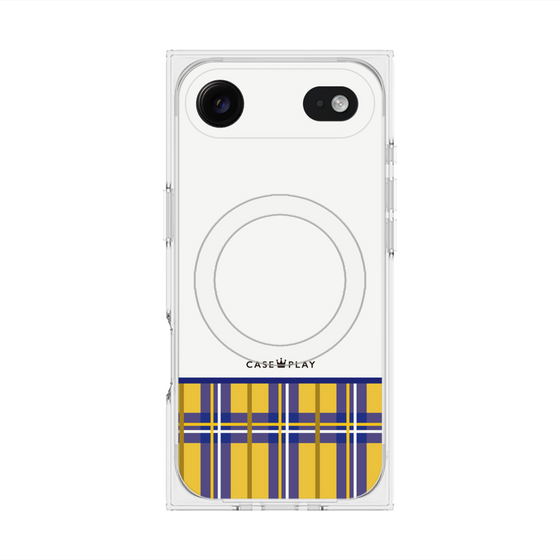 Premium Square Case with MagSafe［ CASEPLAY Tartan Check - Yellow ］