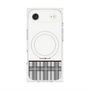 Premium Square Case with MagSafe［ CASEPLAY Tartan Check - Gray ］