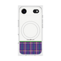 Premium Square Case with MagSafe［ CASEPLAY Tartan Check - Purple ］