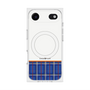 Premium Square Case with MagSafe［ CASEPLAY Tartan Check - Blue ］