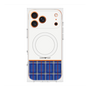 Premium Square Case with MagSafe［ CASEPLAY Tartan Check - Blue ］