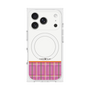 Premium Square Case with MagSafe［ CASEPLAY Tartan Check - Pink ］