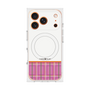 Premium Square Case with MagSafe［ CASEPLAY Tartan Check - Pink ］