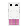 Premium Square Case with MagSafe［ CASEPLAY Tartan Check - Pink ］