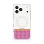 Premium Square Case with MagSafe［ CASEPLAY Tartan Check - Pink ］