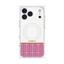 Premium Square Case with MagSafe［ CASEPLAY Tartan Check - Pink ］