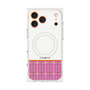 Premium Square Case with MagSafe［ CASEPLAY Tartan Check - Pink ］