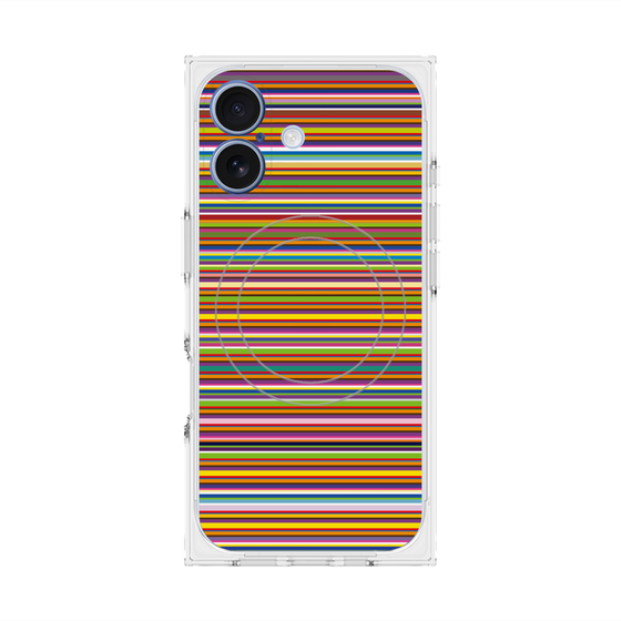 Premium Square Case with MagSafe［ Colorful Boader ］