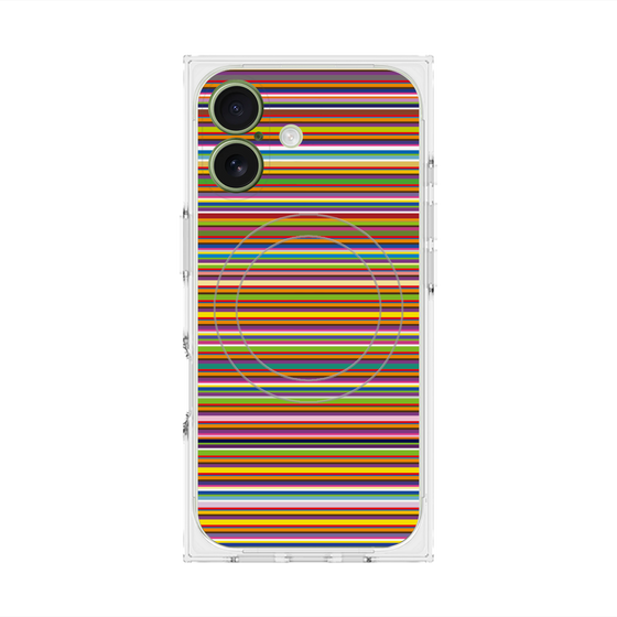 Premium Square Case with MagSafe［ Colorful Boader ］