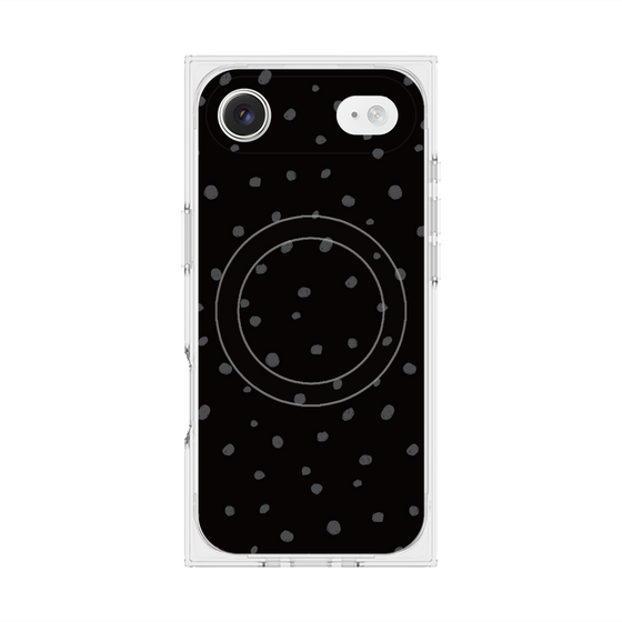 Premium Square Case with MagSafe［ Drawing Dot - Black ］