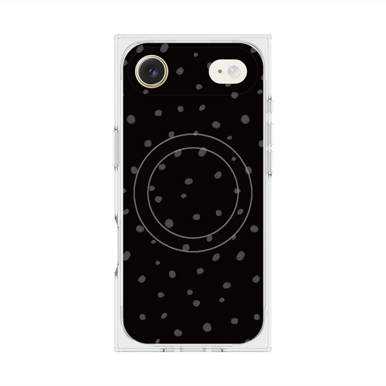 Premium Square Case with MagSafe［ Drawing Dot - Black ］