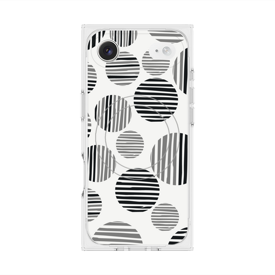 Premium Square Case with MagSafe［ Nordic Dot - Black ］