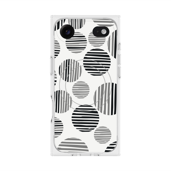 Premium Square Case with MagSafe［ Nordic Dot - Black ］