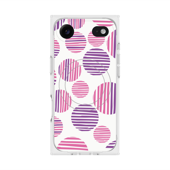 Premium Square Case with MagSafe［ Nordic Dot - Pink ］