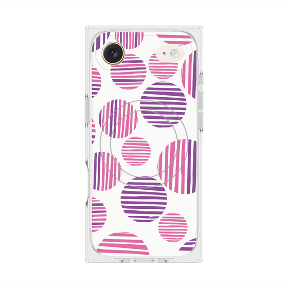 Premium Square Case with MagSafe［ Nordic Dot - Pink ］