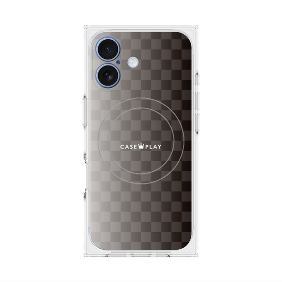 Premium Square Case with MagSafe［ CASEPLAY Check - Black ］