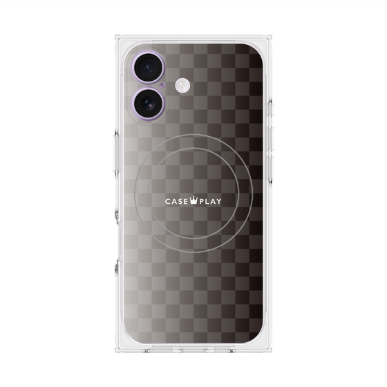 Premium Square Case with MagSafe［ CASEPLAY Check - Black ］