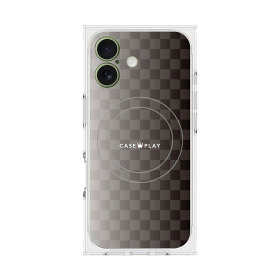 Premium Square Case with MagSafe［ CASEPLAY Check - Black ］