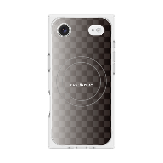 Premium Square Case with MagSafe［ CASEPLAY Check - Black ］