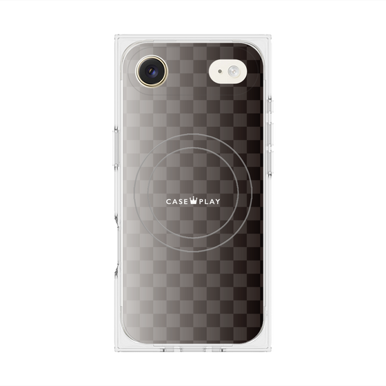 Premium Square Case with MagSafe［ CASEPLAY Check - Black ］