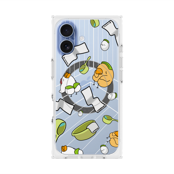 Premium Square Case with MagSafe［ Original - Bird Sauna ］